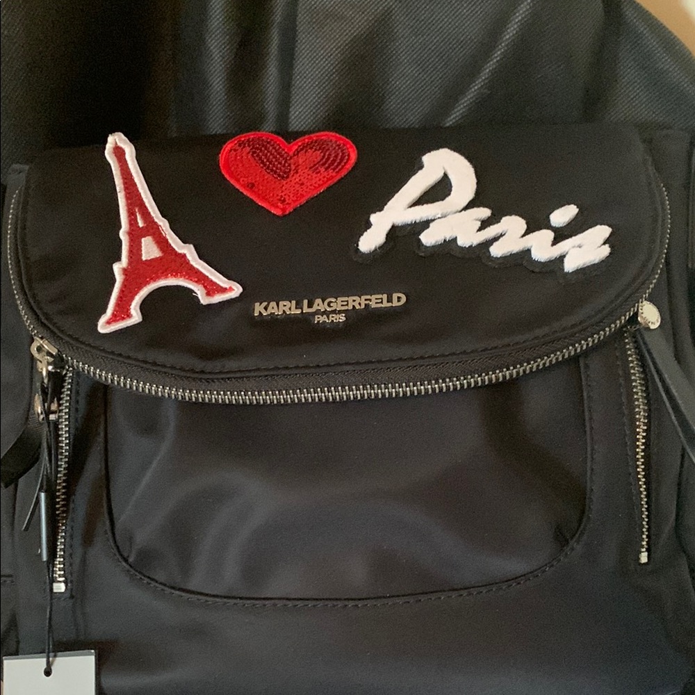 Karl Lagerfeld Black Paris crossbody bag